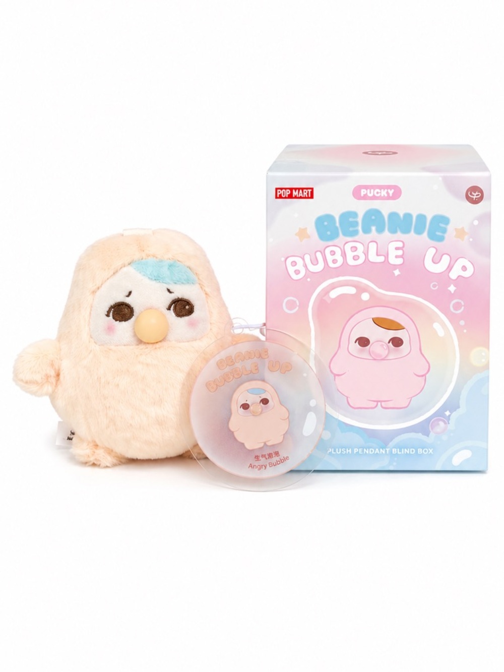 POP MART PUCKY BEANIE BUBBLE UP SERIES-Plush
Pendant Angry Bubble